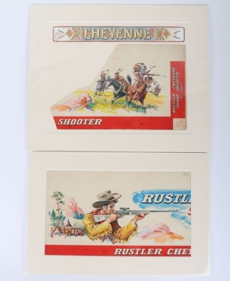 A Crescent Toy Original Artwork for Rustler Cheyene Sharp Shooter