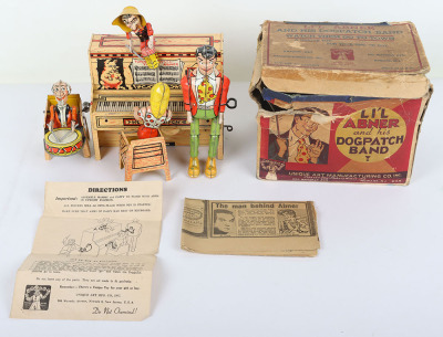 Tinplate Unique Art Manufacturing Co Li’L Abner and his Dogpatch Band, 1920 - 5