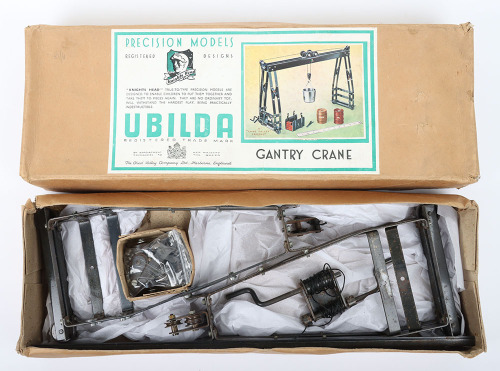 Rare boxed Chad Valley/Knights Head Precision Models, Ublida Gantry Crane