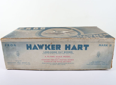 A rare Frog flying scale model of a RAF Hawker Hart Land-Going day Bomber, 1934 - 8