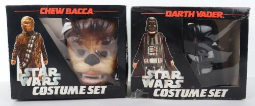 Two Vintage Boxed Acamas Toys Star Wars Costume Sets