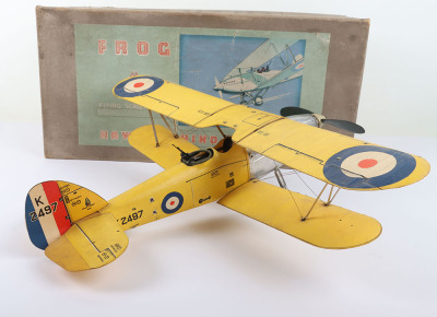 A very rare Frog flying scale model of a RAF Hawker Hind Biplane Trainer, 1941 - 2