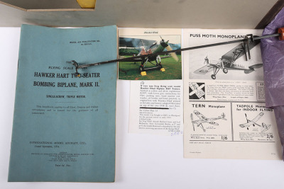 A very rare Frog flying scale model of a RAF Hawker Hind Biplane Trainer, 1941 - 7