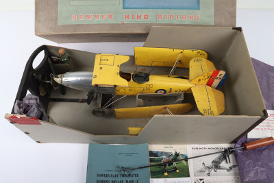 A very rare Frog flying scale model of a RAF Hawker Hind Biplane Trainer, 1941 - 8