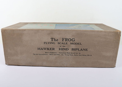 A very rare Frog flying scale model of a RAF Hawker Hind Biplane Trainer, 1941 - 9