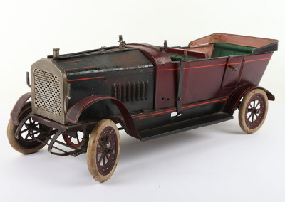 Very Rare Doll et Cie (Germany) Live Steam Tinplate Four Seater Open Touring Car - 8