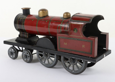 Gunthermann Tinplate Clockwork Floor Locomotive - 2