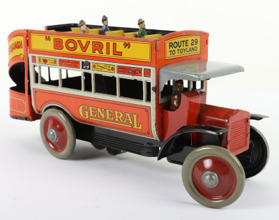 A Distler (German) Clockwork General Double Decker Bus - 2