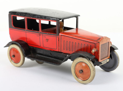 German Tinplate Clockwork Limousine with driver