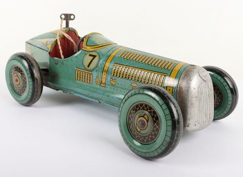 Scarce Mettoy (England) Tinplate Racing Car