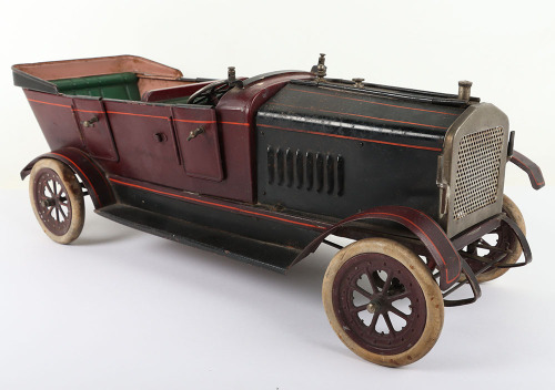 Very Rare Doll et Cie (Germany) Live Steam Tinplate Four Seater Open Touring Car