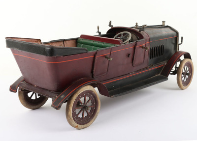 Very Rare Doll et Cie (Germany) Live Steam Tinplate Four Seater Open Touring Car - 2