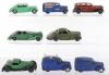 Eight early post-war Dinky Toy cars and vans - 2