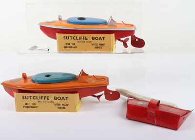 Sutcliffe tinplate clockwork model Coronation Speedboat, 1953 - 2