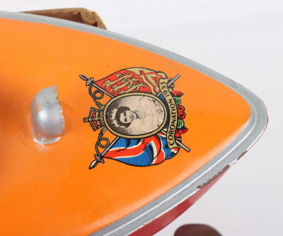 Sutcliffe tinplate clockwork model Coronation Speedboat, 1953 - 3