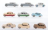 Nine Dinky Toys cars