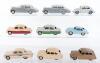 Nine Dinky Toys cars