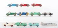 Eleven Dinky Toys Racing cars