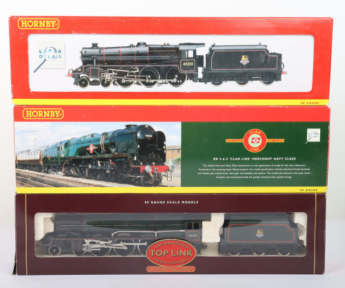 Three boxed Hornby 00 gauge locomotives