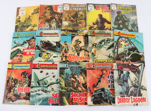 A Quantity of Commando and War Picture Library Comics