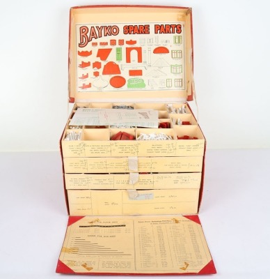 Rare Bayko retailers ‘Spare Parts’ counter top cabinet, circa 1950 - 2