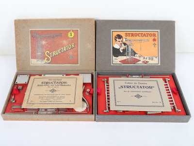 Bing boxed Structator sets 1 and 1A, circa 1920