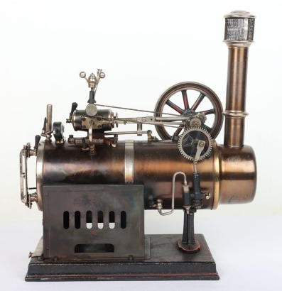 A good boxed Josef Faulk model 456/2S Vertical steam engine, circa 1918