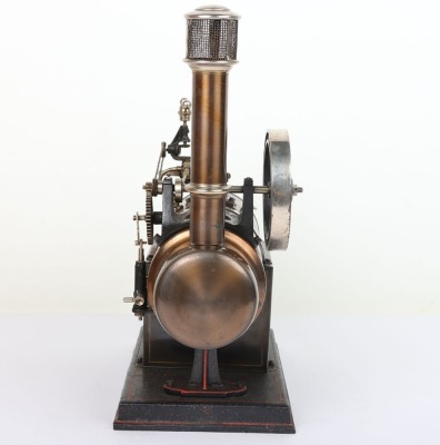 A good boxed Josef Faulk model 456/2S Vertical steam engine, circa 1918 - 4