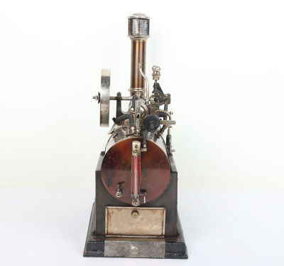 A good boxed Josef Faulk model 456/2S Vertical steam engine, circa 1918 - 5