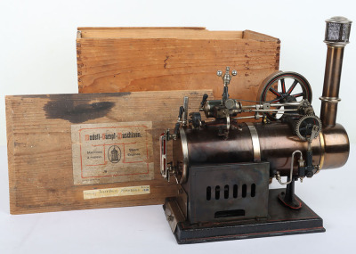 A good boxed Josef Faulk model 456/2S Vertical steam engine, circa 1918 - 6