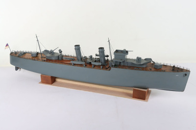 A Bassett-Lowke remote control scale model F7 Navy Destroyer, 1936 - 5