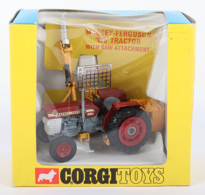 Corgi Toys 73 Massey Ferguson 165 Tractor with Saw Attachment