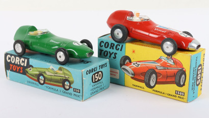 Two Vintage Boxed Corgi Toys Racing Cars