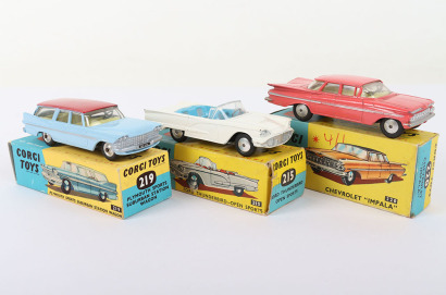 Two Boxed Vintage Corgi USA Cars