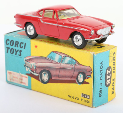 Corgi Toys 228 Volvo P.1800, red body