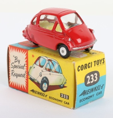 Corgi Toys 233 Heinkel Economy Car, red body