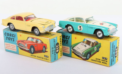 Two Corgi Toys Aston Martins