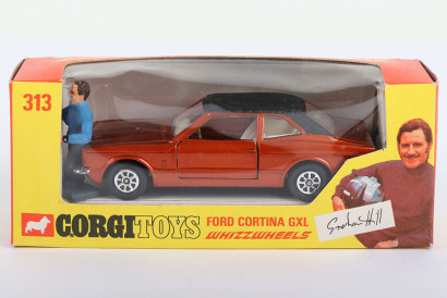 Corgi Toys 313 Graham Hills Ford Cortina GXL, metallic bronze body