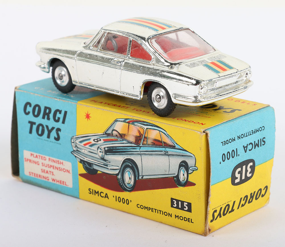 Corgi Toys 315 Simca '1000' Competition, chrome plated body