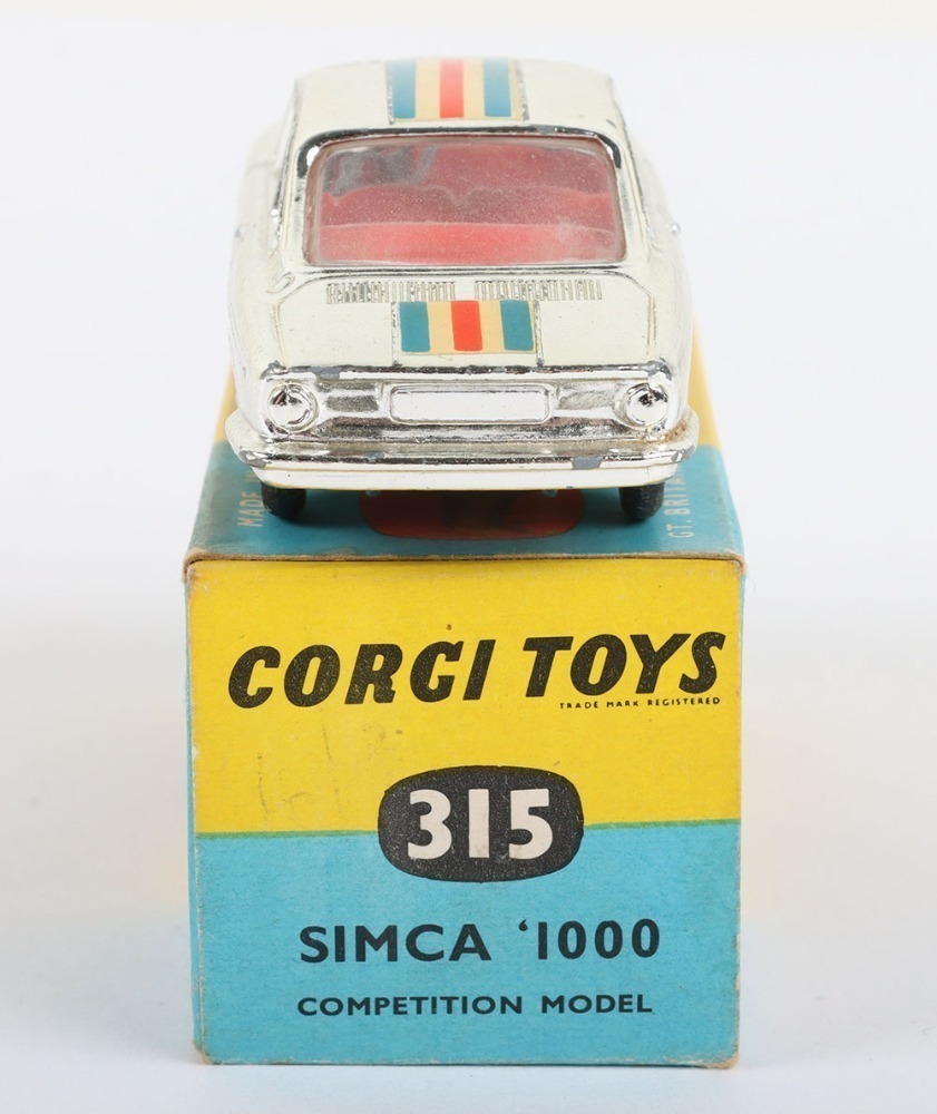 Corgi Toys 315 Simca '1000' Competition, chrome plated body