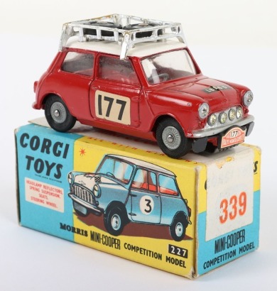 Corgi Toys 339 Monte Carlo 1967 Winner B.M.C Mini Cooper S