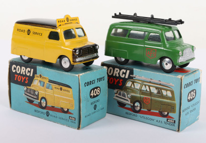 Two Corgi Toys Bedford Vans