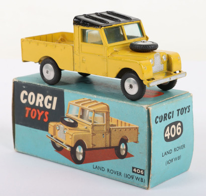 Corgi Toys 406 Land Rover, (109’WB) yellow body