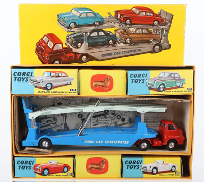 Corgi Major Toys Gift Set No1 “Carrimore Car” Transporter with Four Cars