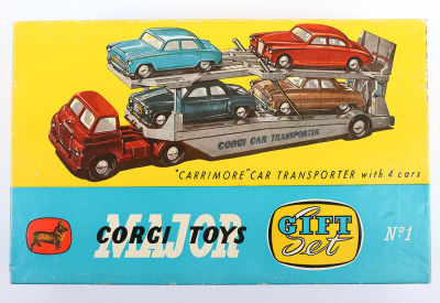 Corgi Major Toys Gift Set No1 “Carrimore Car” Transporter with Four Cars - 14