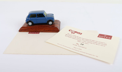 Corgi Italian Job Mini Cooper 1st June 1994 Longbridge-Channel Tunnel-Milan decal to roof