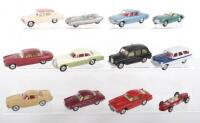 Twelve Original Vintage Unboxed Corgi Toys Cars