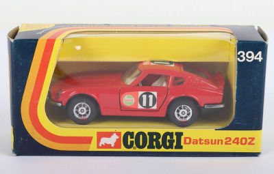 Corgi 394 Datsun 240Z East African Safari Winnerwith Scarce press release publicity letter - 2