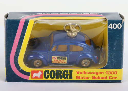 Corgi 400 Volkswagen 1300 Beetle Motor School Car German Export Issue