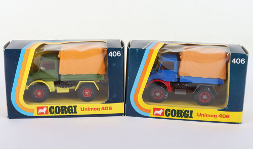 Two Corgi 406 Mercedes Benz Unimogs